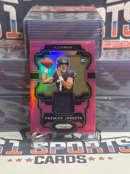 2023 Panini Prizm (Pink Prizm, Premier Jerseys Relic) C.J. Stroud Rookie #PJ-CJS