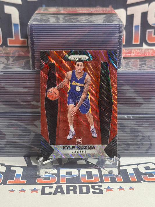 2017 Panini Prizm (Ruby Wave Prizm) Kyle Kuzma Rookie #283
