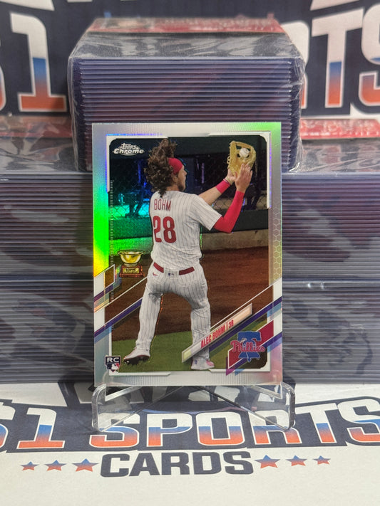 2021 Topps Chrome (Refractor, Image Variation) Alec Bohm Rookie #119