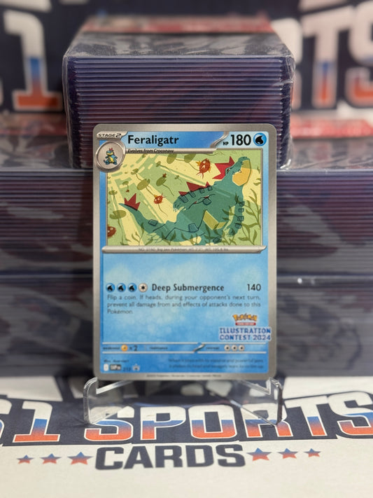 Pokemon TCG: Scarlet & Violet - Feraligatr (Illustration Contest Promo) #213