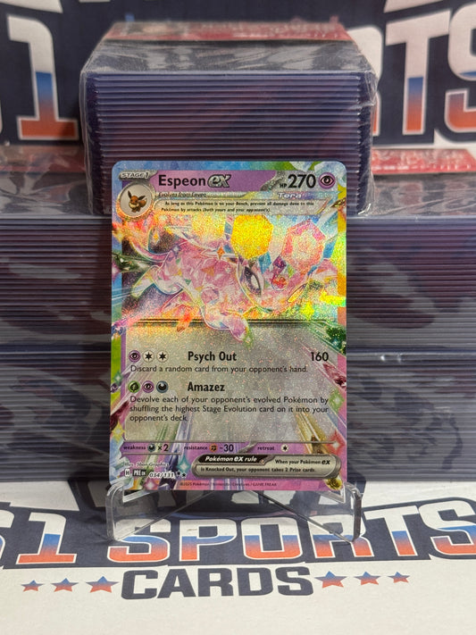 Pokemon TCG: Prismatic Evolutions - Espeon EX (Double Rare) #34
