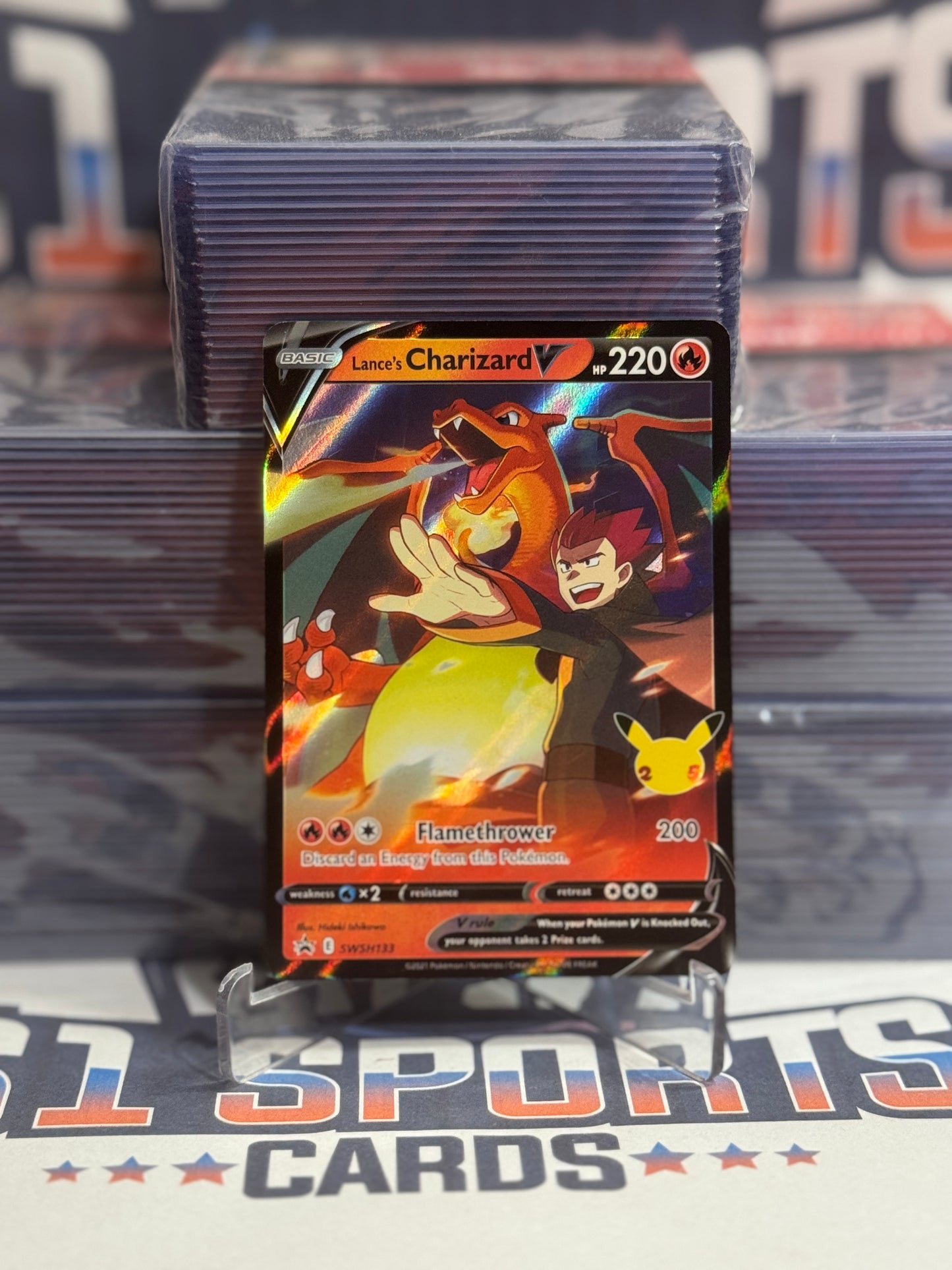 Pokemon TCG: Sword & Shield - Lance's Charizard V (Promo) #SWSH133