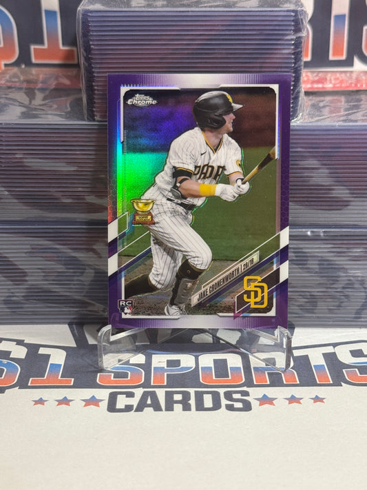 2021 Topps Chrome (Purple Refractor, 32/299) Jake Cronenworth Rookie #49