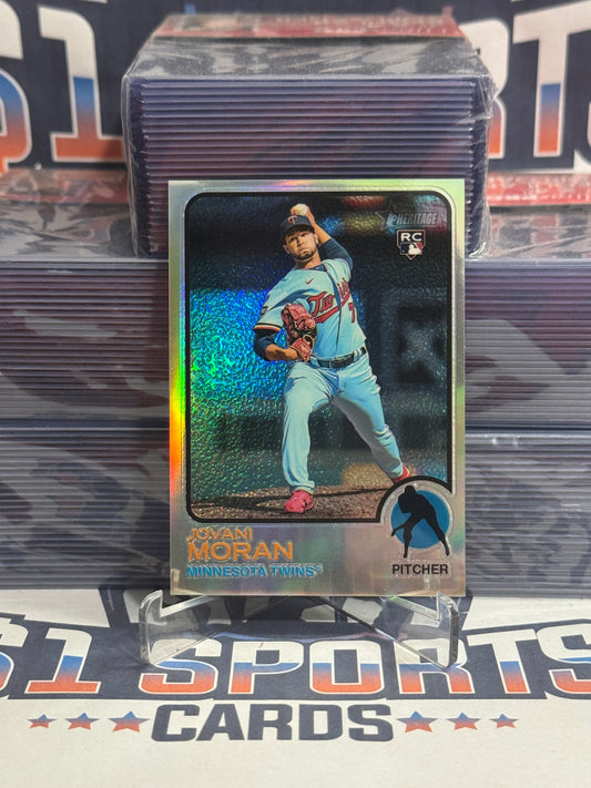 2022 Topps Heritage (Chrome Refractor 518/673) Jovani Moran Rookie #697