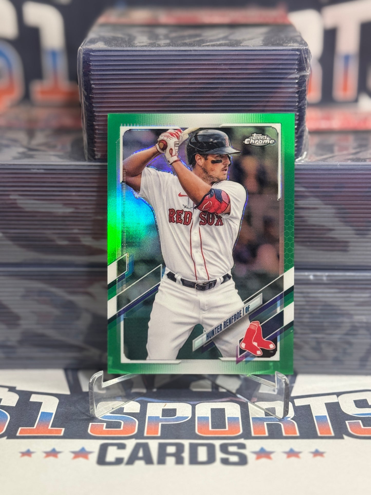 2021 Topps Chrome Update (Green Refractor 29/75) Hunter Renfroe #USC31