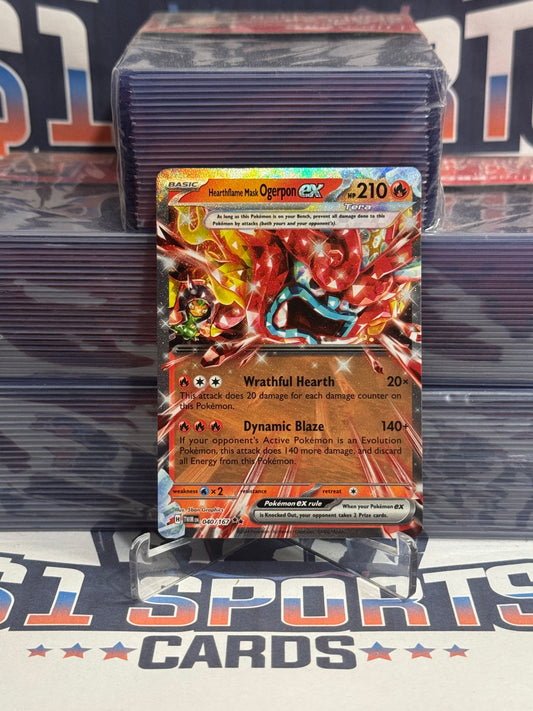 Pokemon TCG: Twilight Masquerade - Hearthflame Mask Ogerpon EX (Double Rare) #40