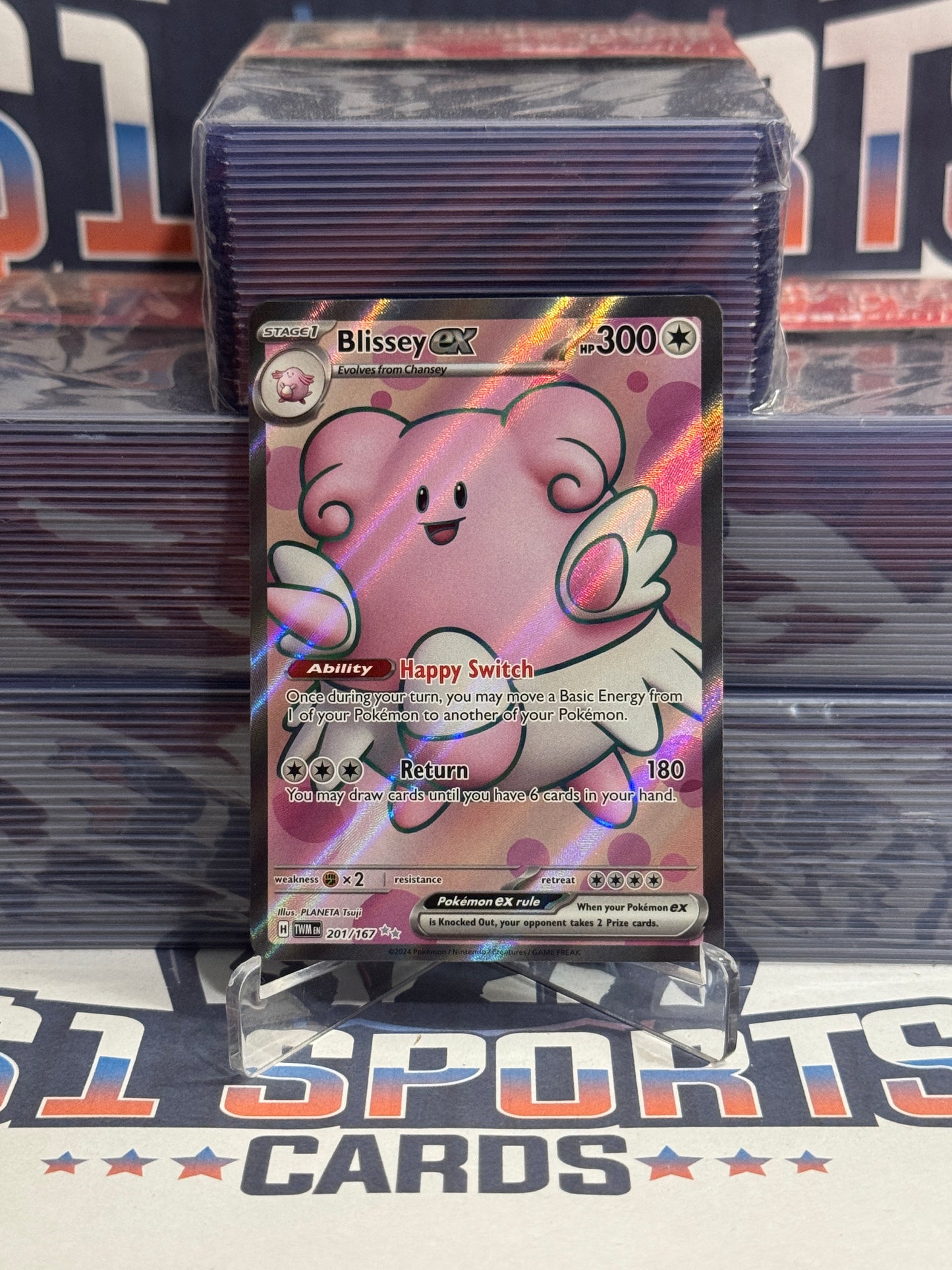 Pokemon TCG: Twilight Masquerade - Blissey EX (Ultra Rare) #201