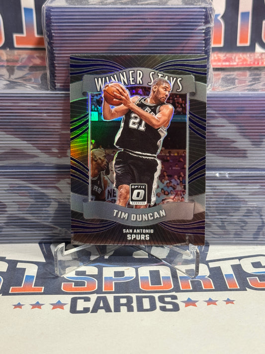 2023 Donruss Optic (Purple Prizm, Winner Stays) Tim Duncan #5