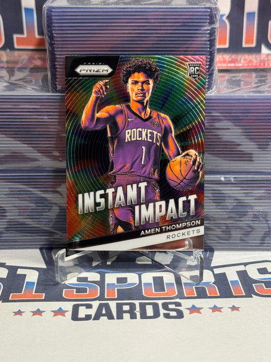 2023 Panini Prizm (Instant Impact) Amen Thompson Rookie #18