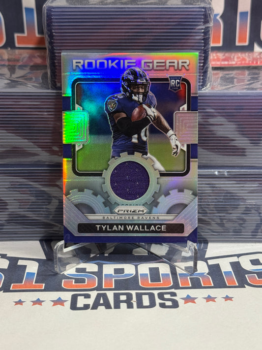2021 Panini Prizm (Silver Prizm, Rookie Gear Relic) Tylan Wallace #RG-26