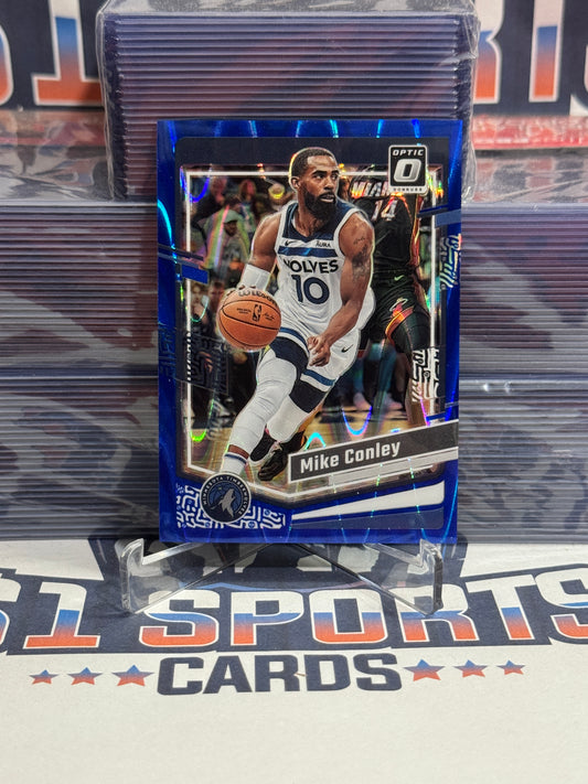 2023 Panini Prizm (Blue Wave Prizm 234/249) Mike Conley #77