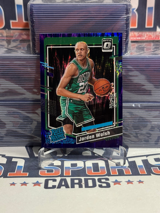 2023 Donruss Optic (Purple Shock Prizm, Rated Rookie) Jordan Walsh #227