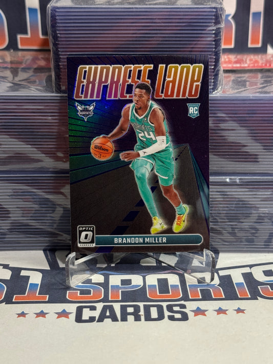 2023 Donruss Optic (Holo Prizm, Express Lane) Brandon Miller Rookie #3