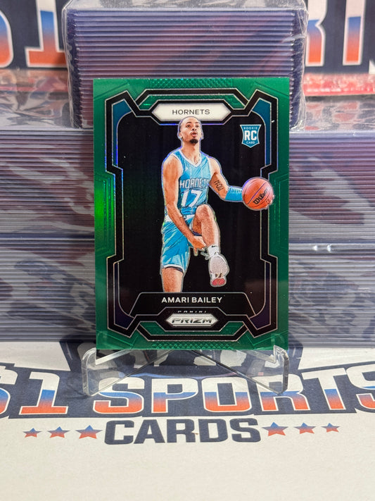 2023 Panini Prizm (Green Prizm) Amari Bailey Rookie #162