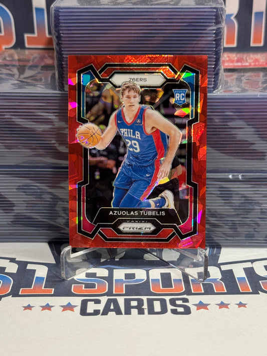 2023 Panini Prizm (Red Ice Prizm) Azuolas Tubelis Rookie #283
