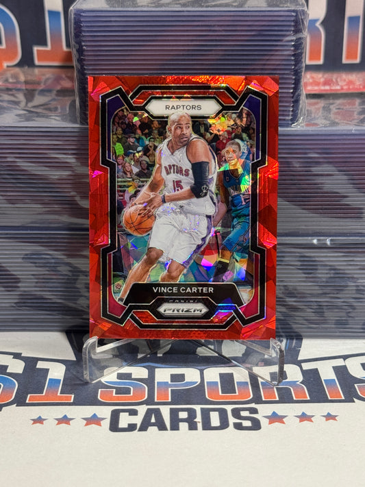2023 Panini Prizm (Red Ice Prizm) Vince Carter #195