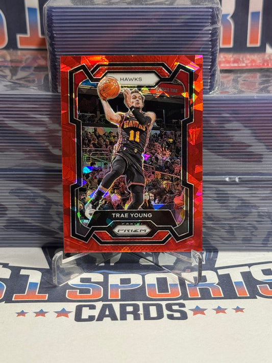 2023 Panini Prizm (Red Ice Prizm) Trae Young #3