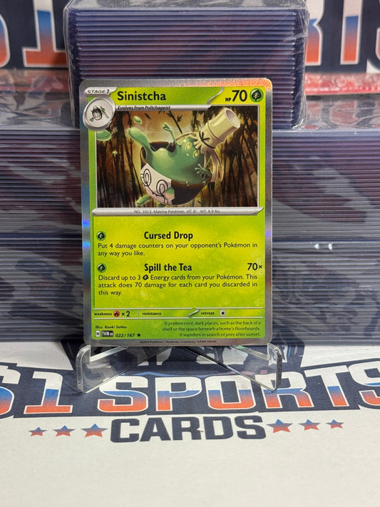 Pokemon TCG: Twilight Masquerade - Sinistcha (Holo, Rare) #22