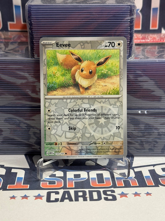 Pokemon TCG: Scarlet & Violet 151- Eevee (Reverse Holo, Common) #133