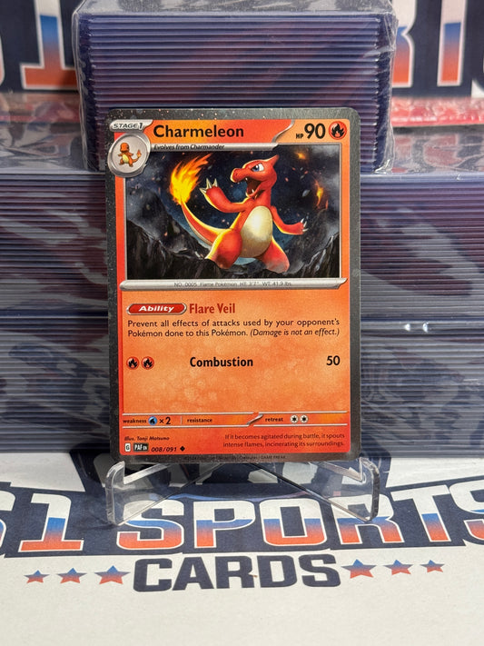 Pokemon TCG: Scarlet & Violet - Charmeleon (Cosmos Holo, Uncommon) #8