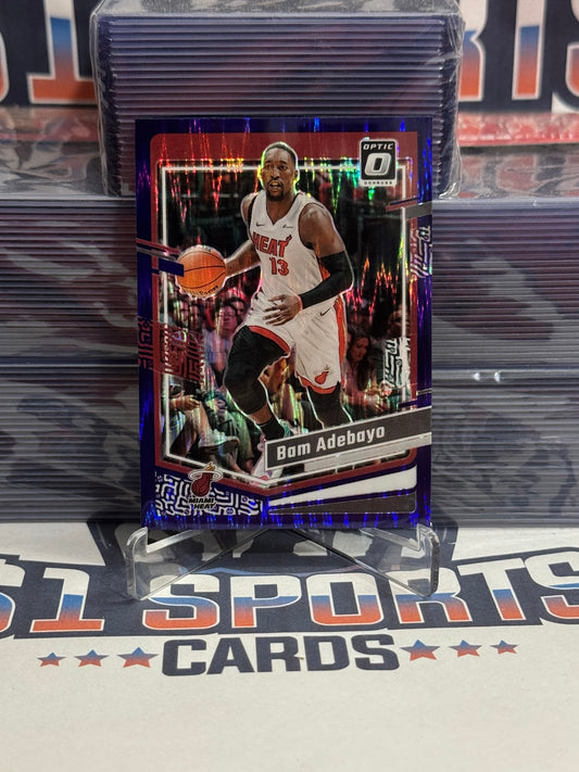 2023 Donruss Optic (Purple Shock Prizm) Bam Adebayo #13