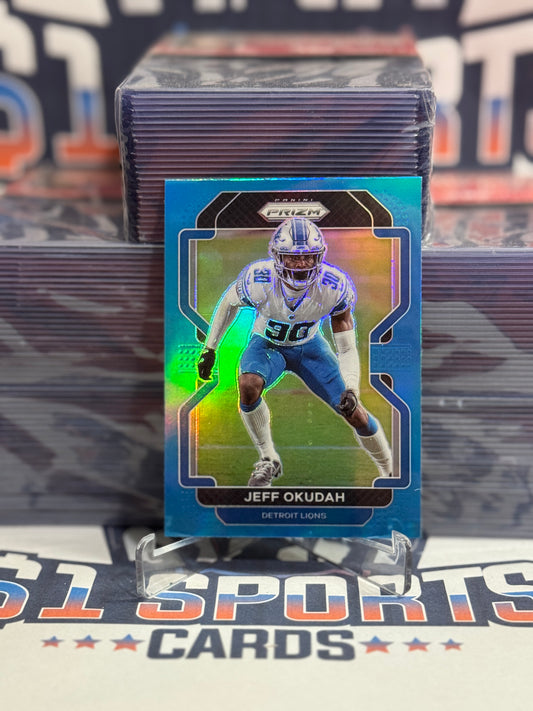 2024 Panini Prizm (Light Blue Prizm) Jeff Okudah #153