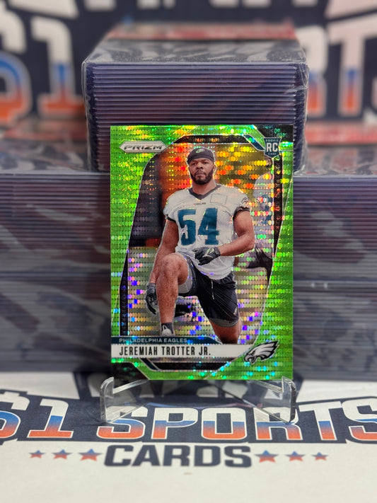 2024 Panini Prizm (Neon Green Pulsar Prizm) Jeremiah Trotter Jr. Rookie #349
