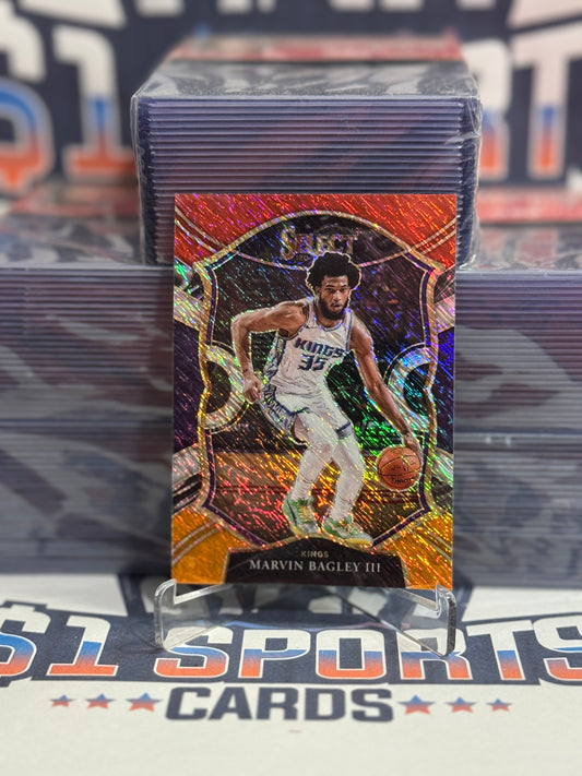 2020 Panini Select (Red White Orange Shimmer Prizm) Marvin Bagley III #25