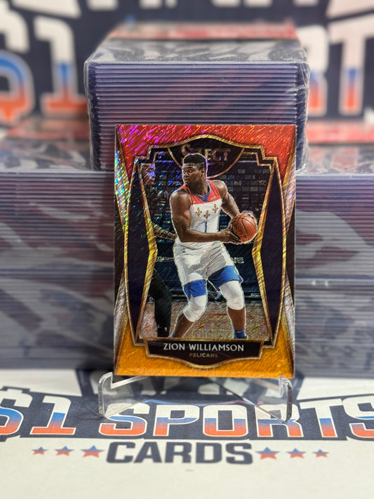 2020 Panini Select (Red White Orange Shimmer Prizm) Zion Williamson #126