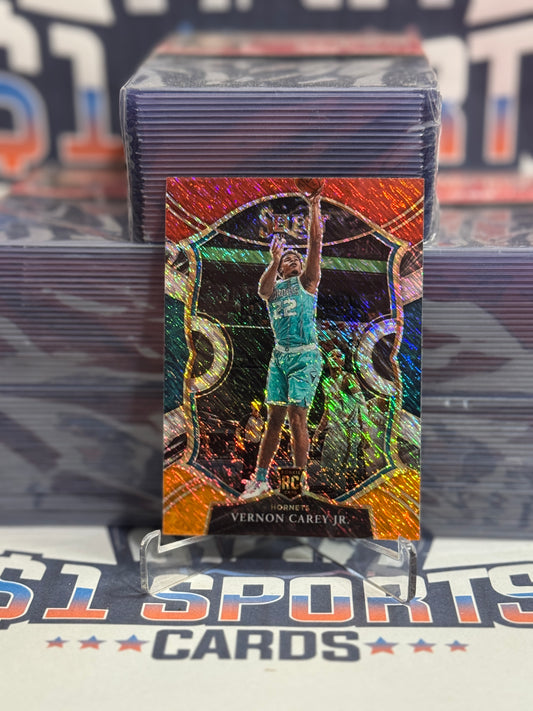 2020 Panini Select (Red White Orange Shimmer Prizm) Vernon Carey Jr. Rookie #92