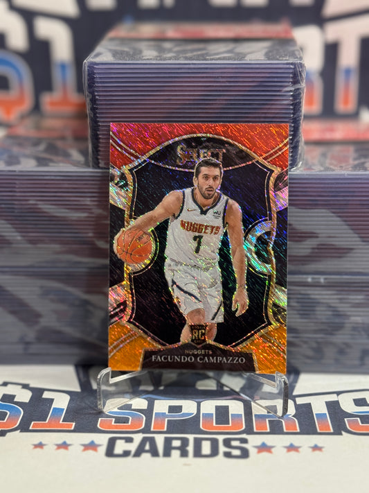 2020 Panini Select (Red White Orange Shimmer Prizm) Facundo Campazzo #83
