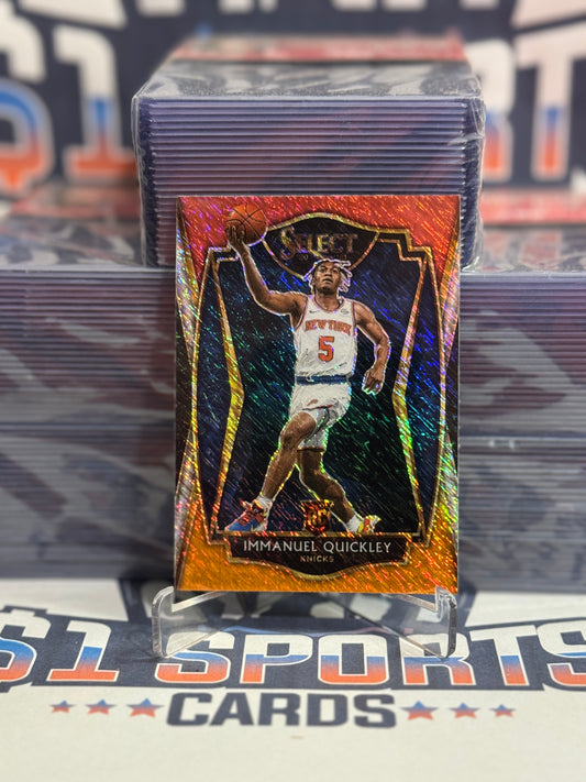 2020 Panini Select (Red White Orange Shimmer Prizm) Immanuel Quickley Rookie #172