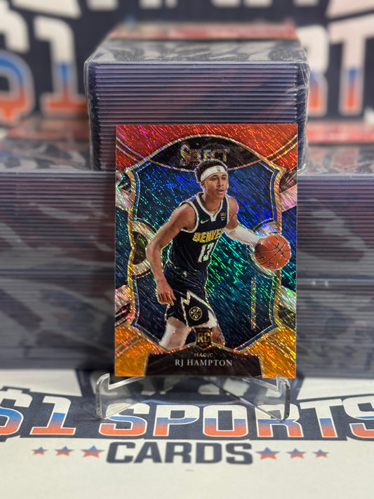 2020 Panini Select (Red White Orange Shimmer Prizm) RJ Hampton Rookie #84