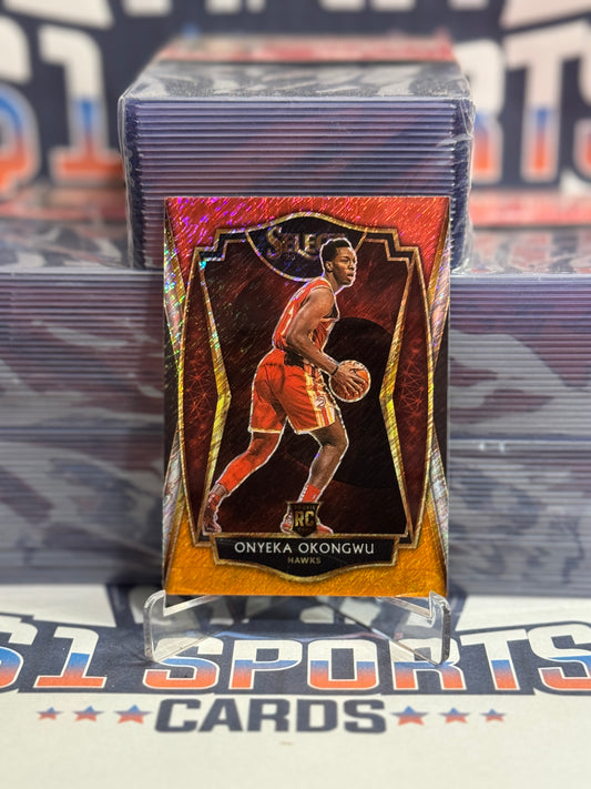 2020 Panini Select (Red White Orange Shimmer Prizm) Onyeka Okongwu Rookie #186