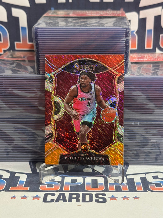 2020 Panini Select (Red White Orange Shimmer Prizm) Prescious Achiuwa Rookie #80