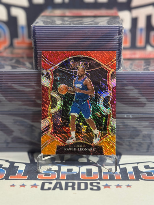 2020 Panini Select (Red White Orange Shimmer Prizm) Kawhi Leonard #37