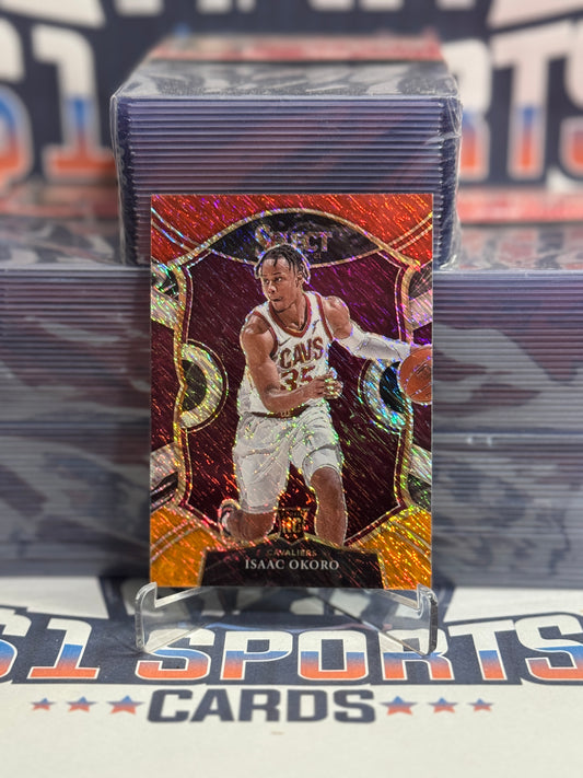 2020 Panini Select (Red White Orange Shimmer Prizm) Isaac Okoro Rookie #65