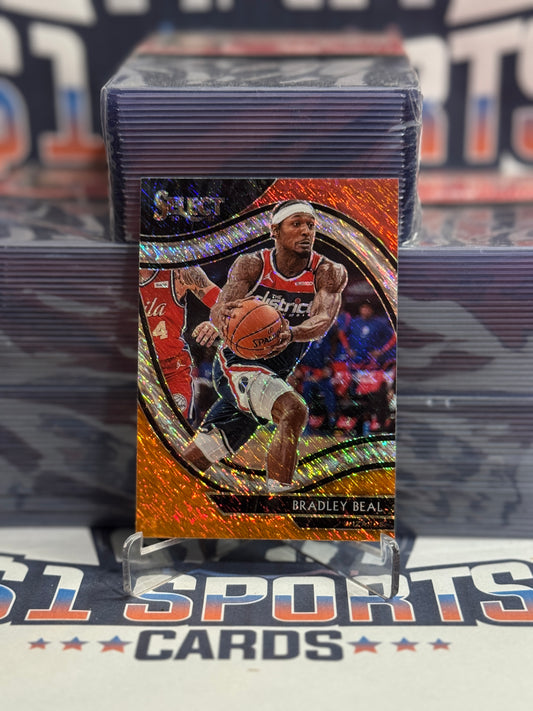 2020 Panini Select (Red White Orange Shimmer Prizm, Courtside) Bradley Beal #219