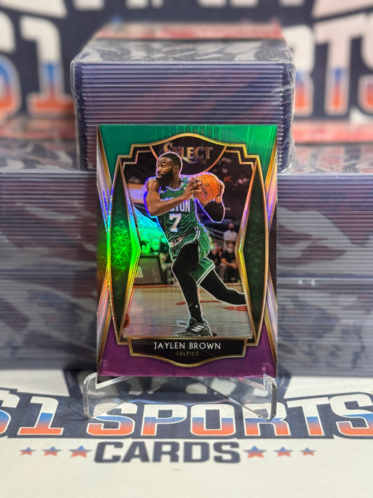 2020 Panini Select (Green White Purple Prizm) Jaylen Brown #164