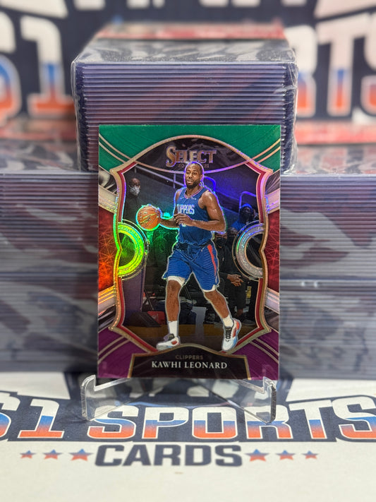 2020 Panini Select (Green White Purple Prizm) Kawhi Leonard #37