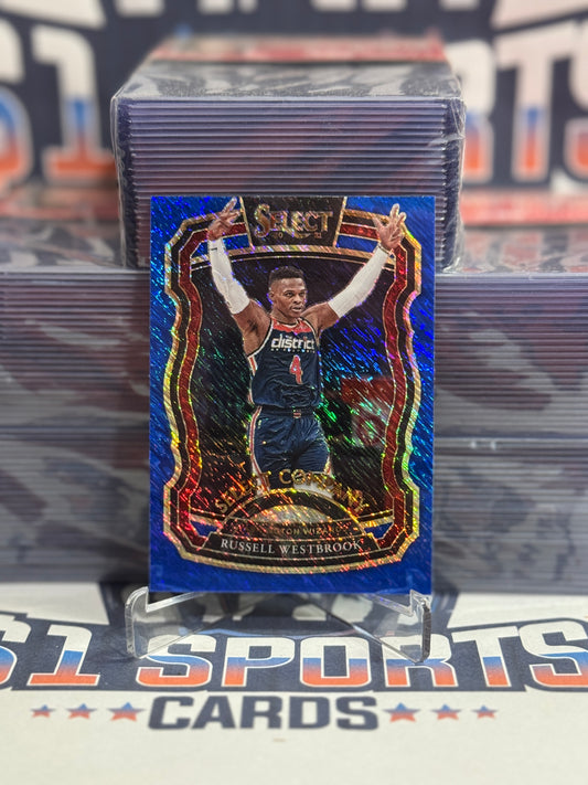 2020 Panini Select (Blue Shimmer Prizm, Select Company) Russell Westbrook #19