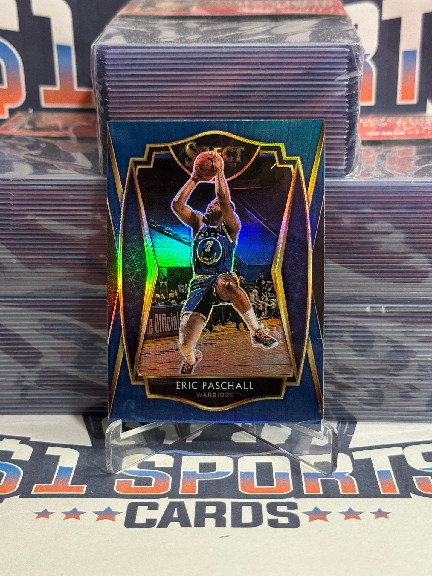 2020 Panini Select (Silver Prizm) Eric Paschall #158