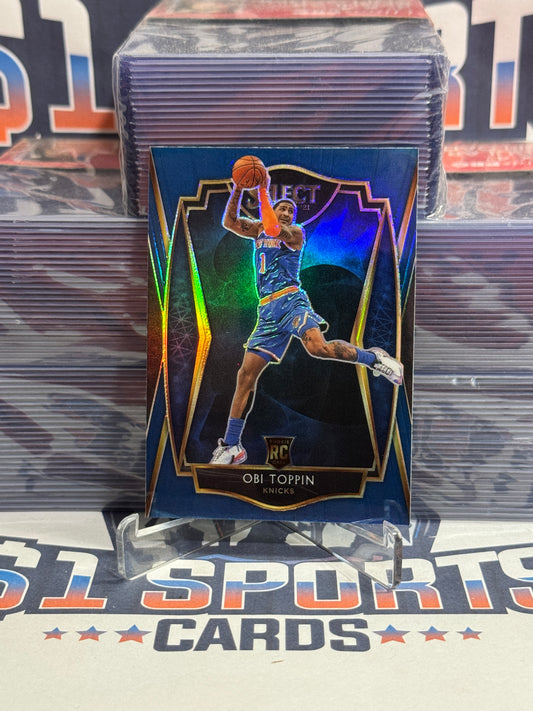 2020 Panini Select (Silver Prizm) Obi Toppin Rookie #187