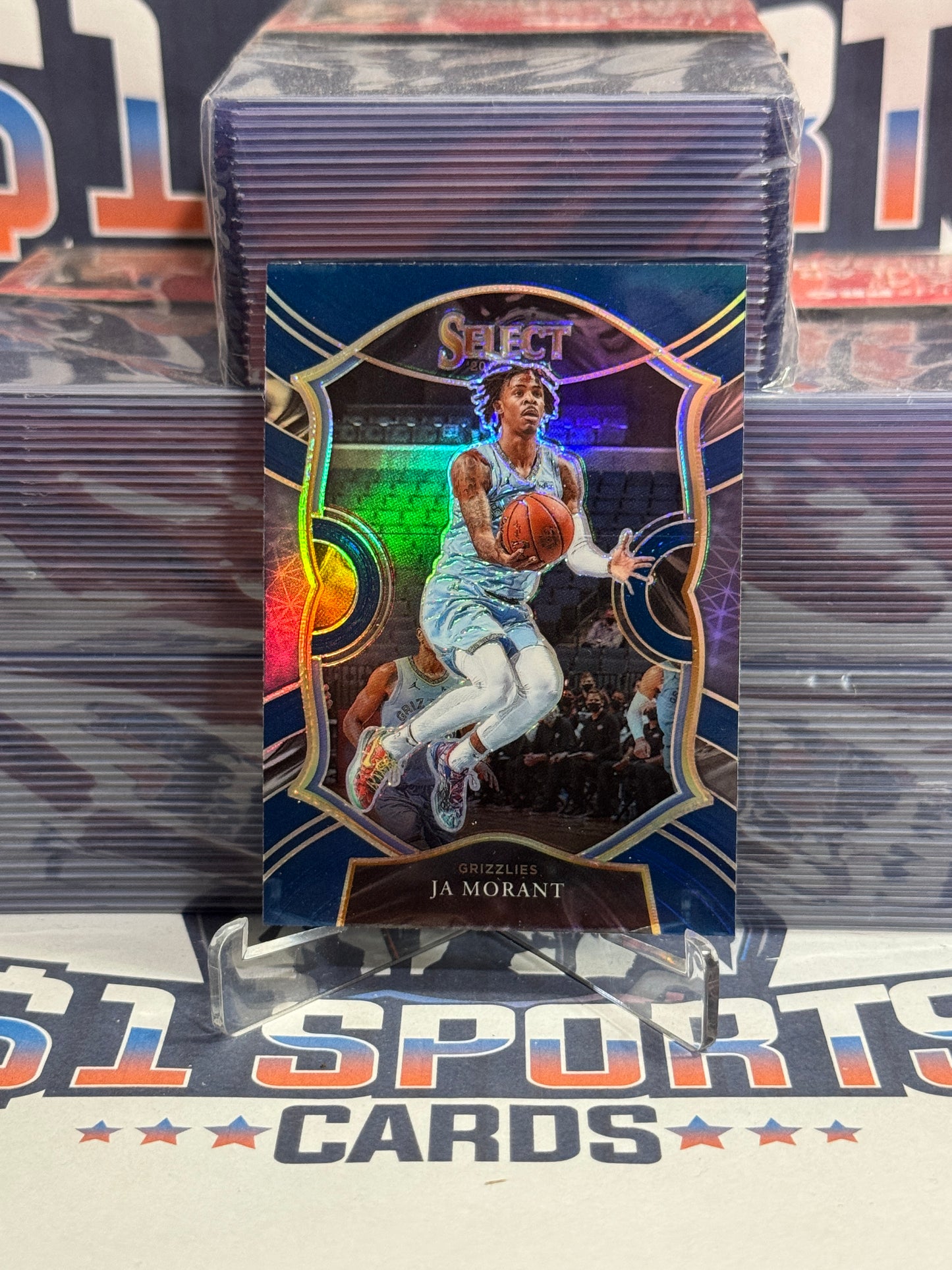 2020 Panini Select (Silver Prizm) Ja Morant #60