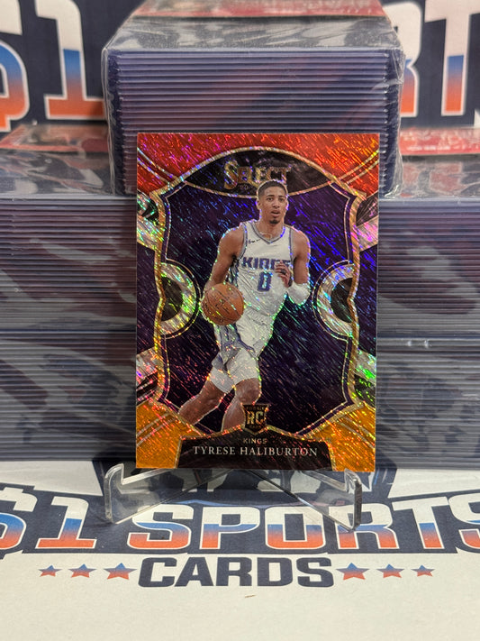 2020 Panini Select (Red White Orange Shimmer Prizm) Tyrese Haliburton Rookie #72