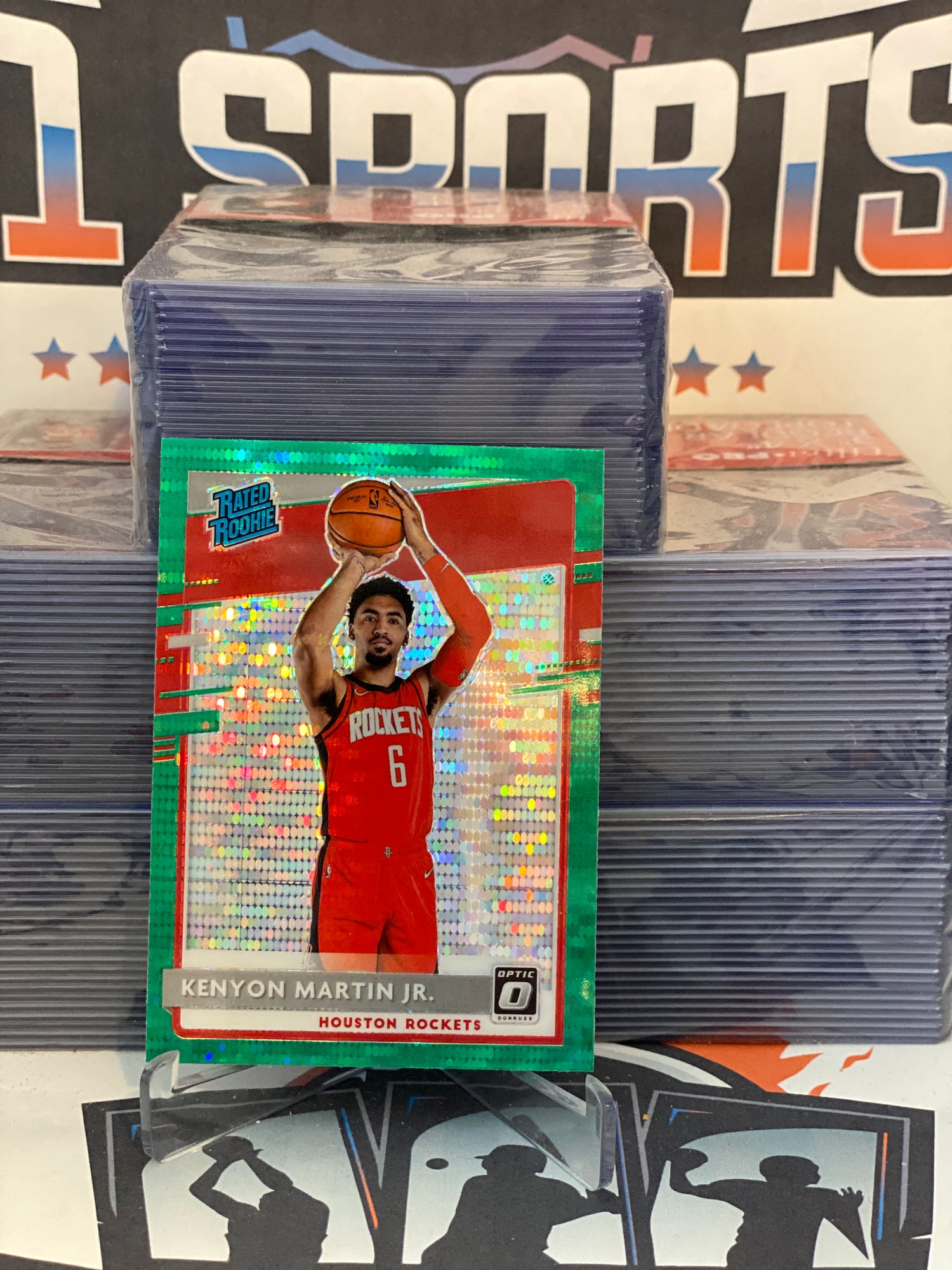 2020 Donruss Optic (Fanatics Green Prizm, Rated Rookie) Kenyon Martin Jr. #197