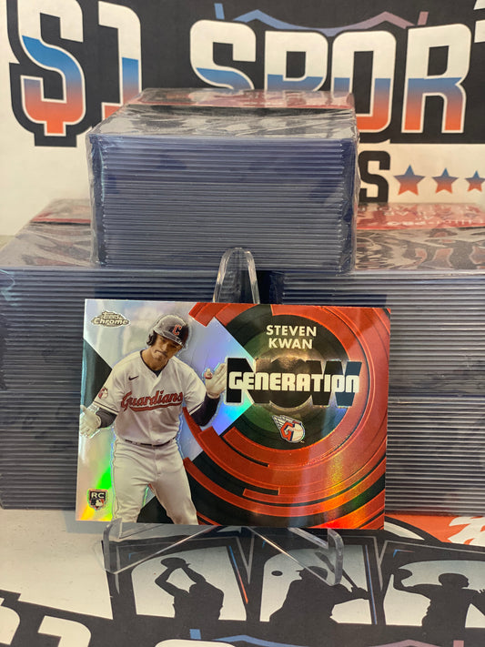 2022 Topps Chrome Update (Generation Now) Steven Kwan Rookie #GNC-7