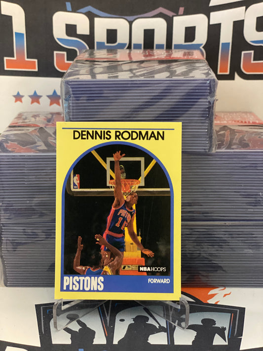 1989 NBA Hoops (Sears - Yellow Border Superstars) Dennis Rodman #30