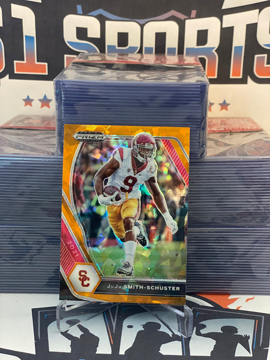 2021 Panini Prizm Draft Picks (Orange Ice Prizm) JuJu Smith-Schuster #53