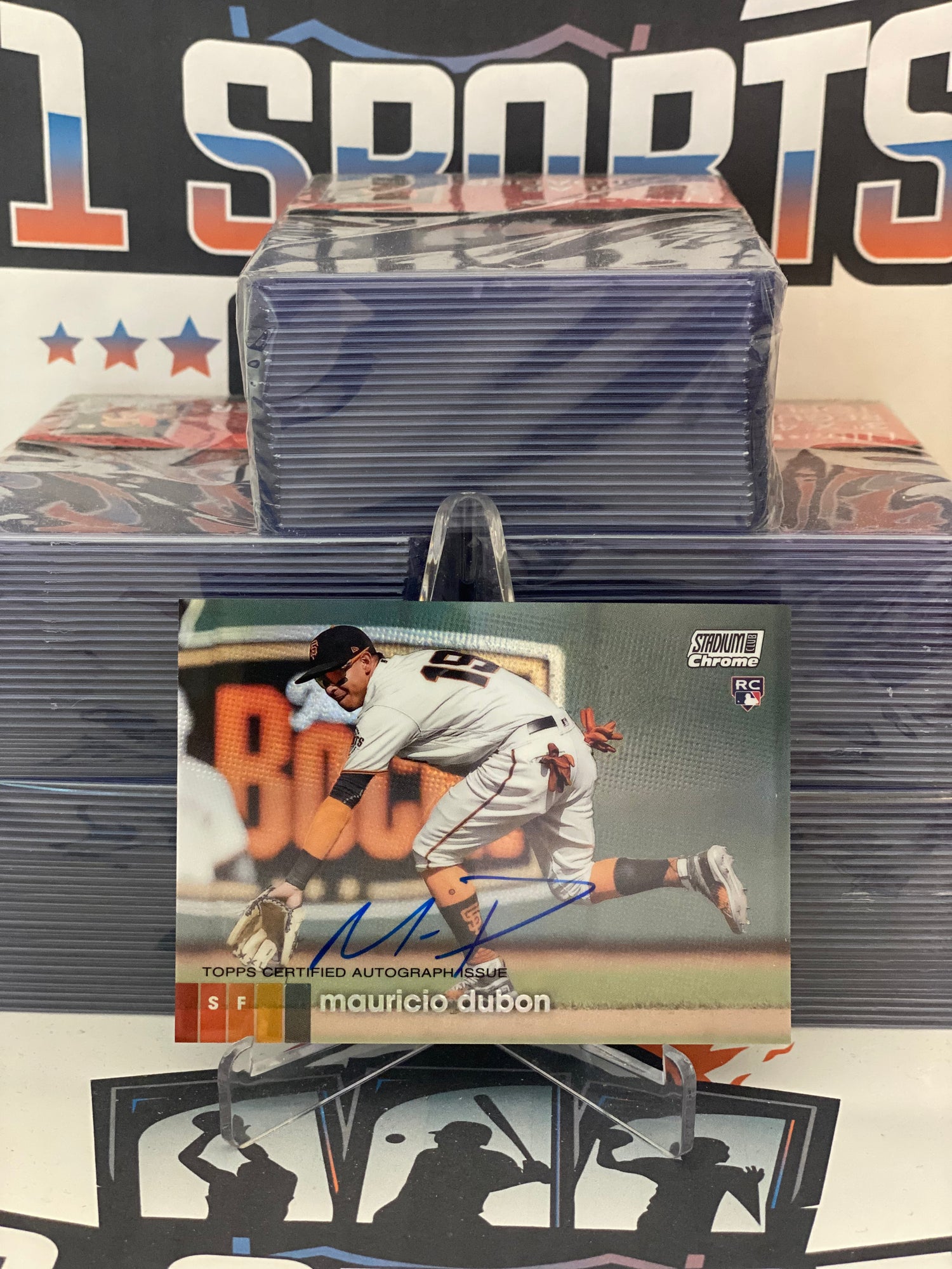 2020 Topps Stadium Club Chrome (Auto) Mauricio Dubon Rookie #UAMD